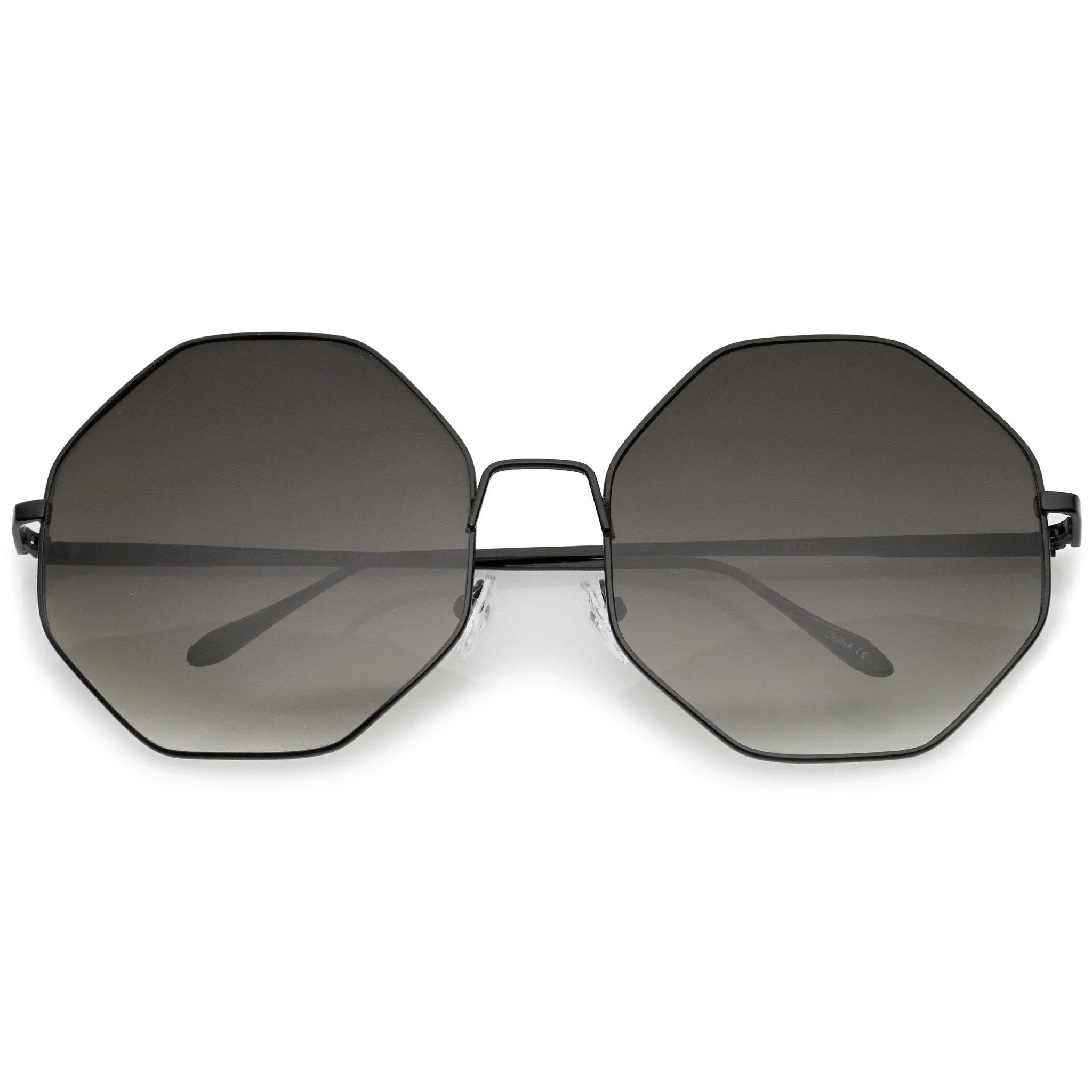 Oversize Women's Retro Hexagon Shape Sunglasses A654