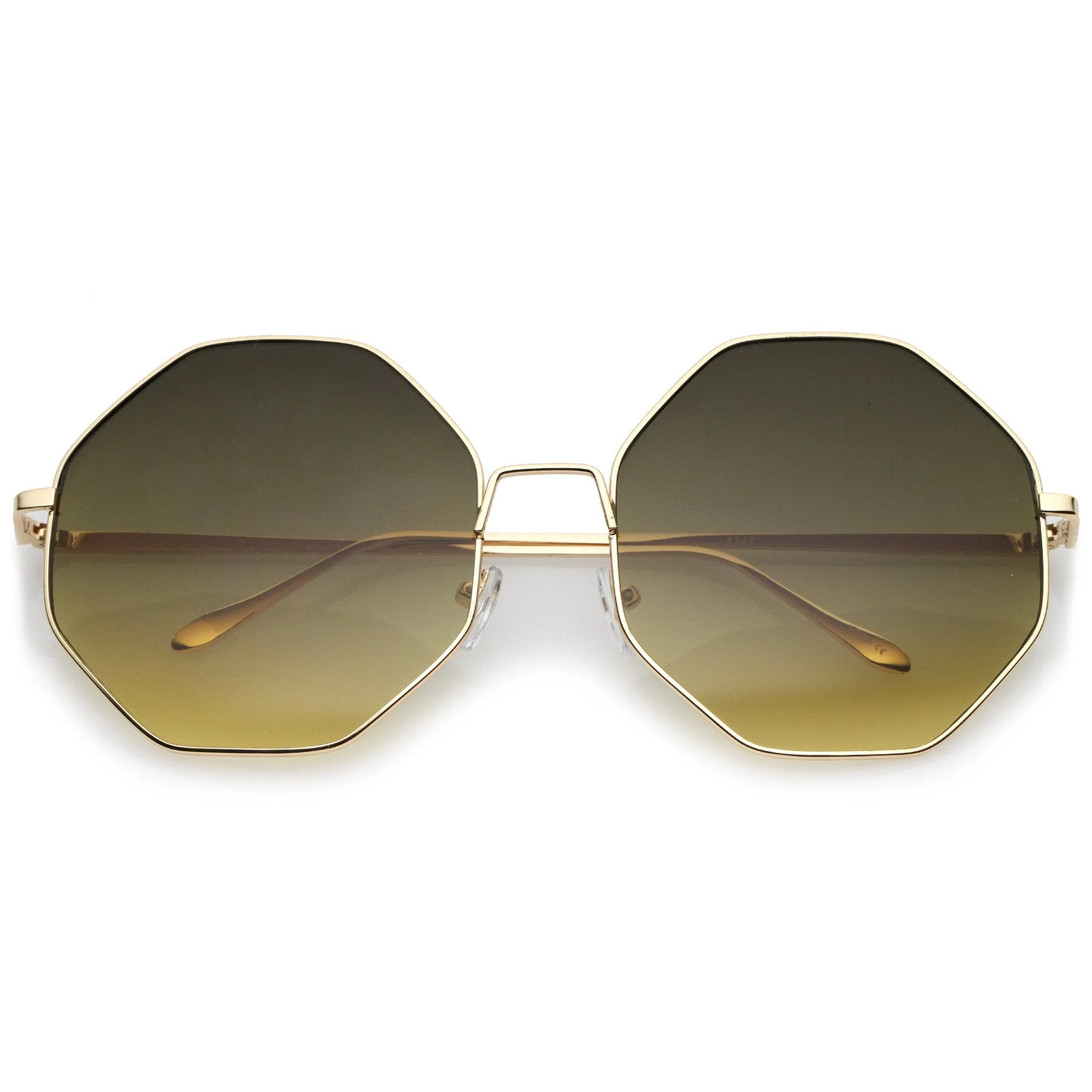Oversize Women's Retro Hexagon Shape Sunglasses A654