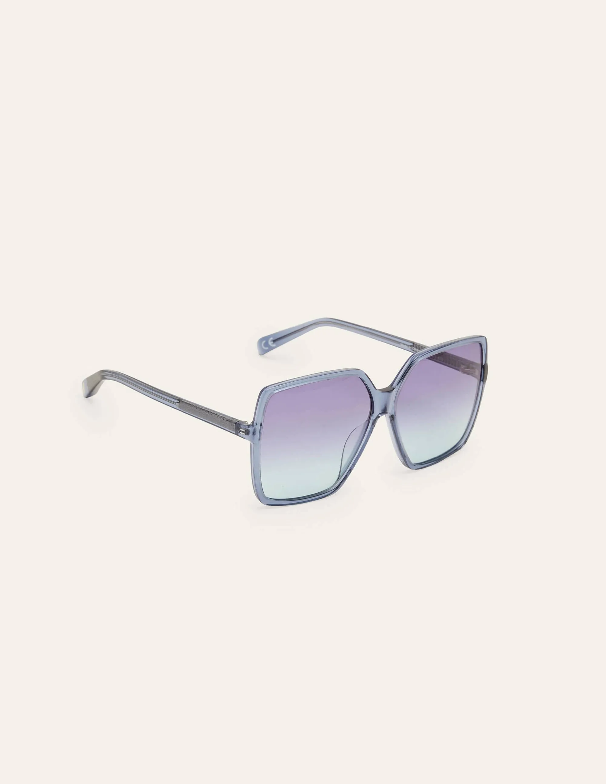 Oversized Square Sunglasses-Blue