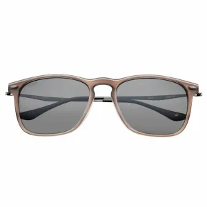 Pale Taupe Polarized Teardrop Sunglasses