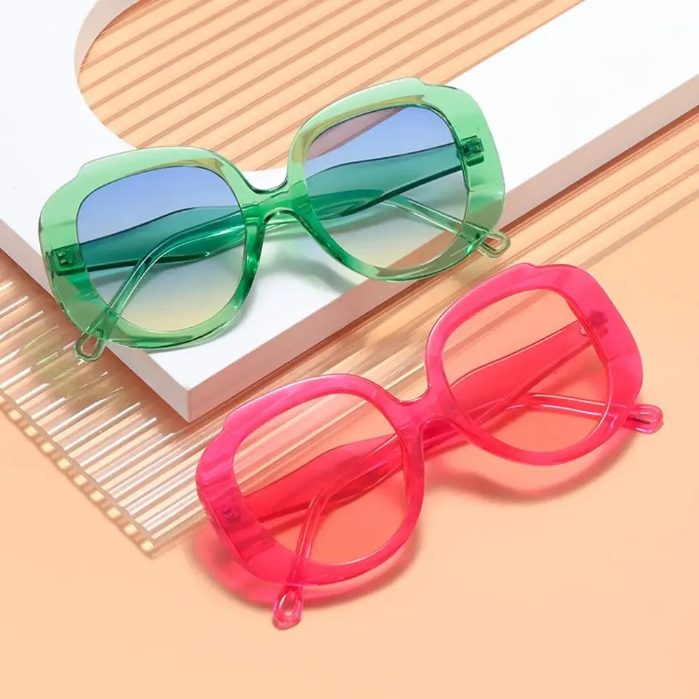 Paula Oversize Retro Round Sunglasses