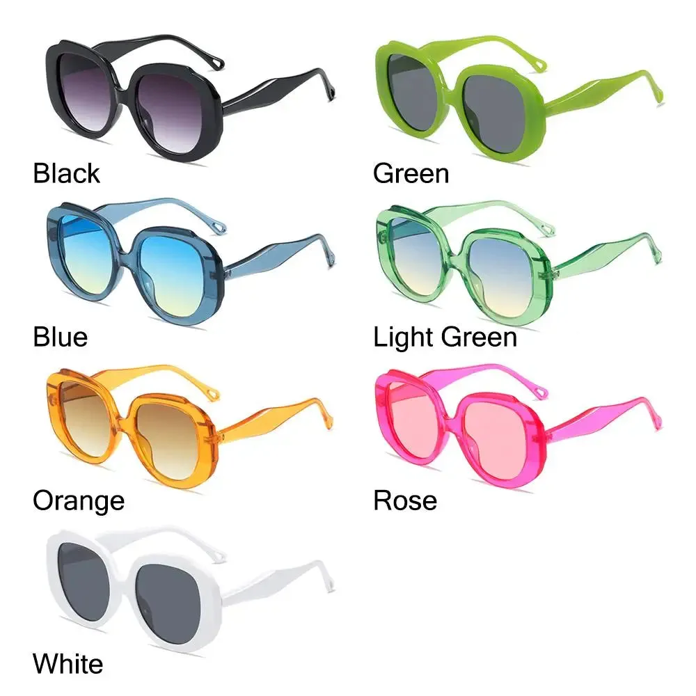 Paula Oversize Retro Round Sunglasses