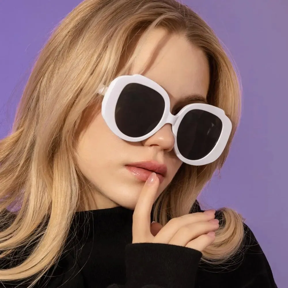 Paula Oversize Retro Round Sunglasses