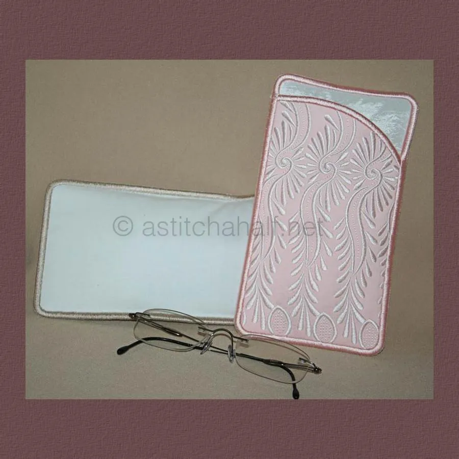 Peacock Lace Eyeglass Case