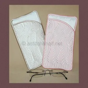 Peacock Lace Eyeglass Case