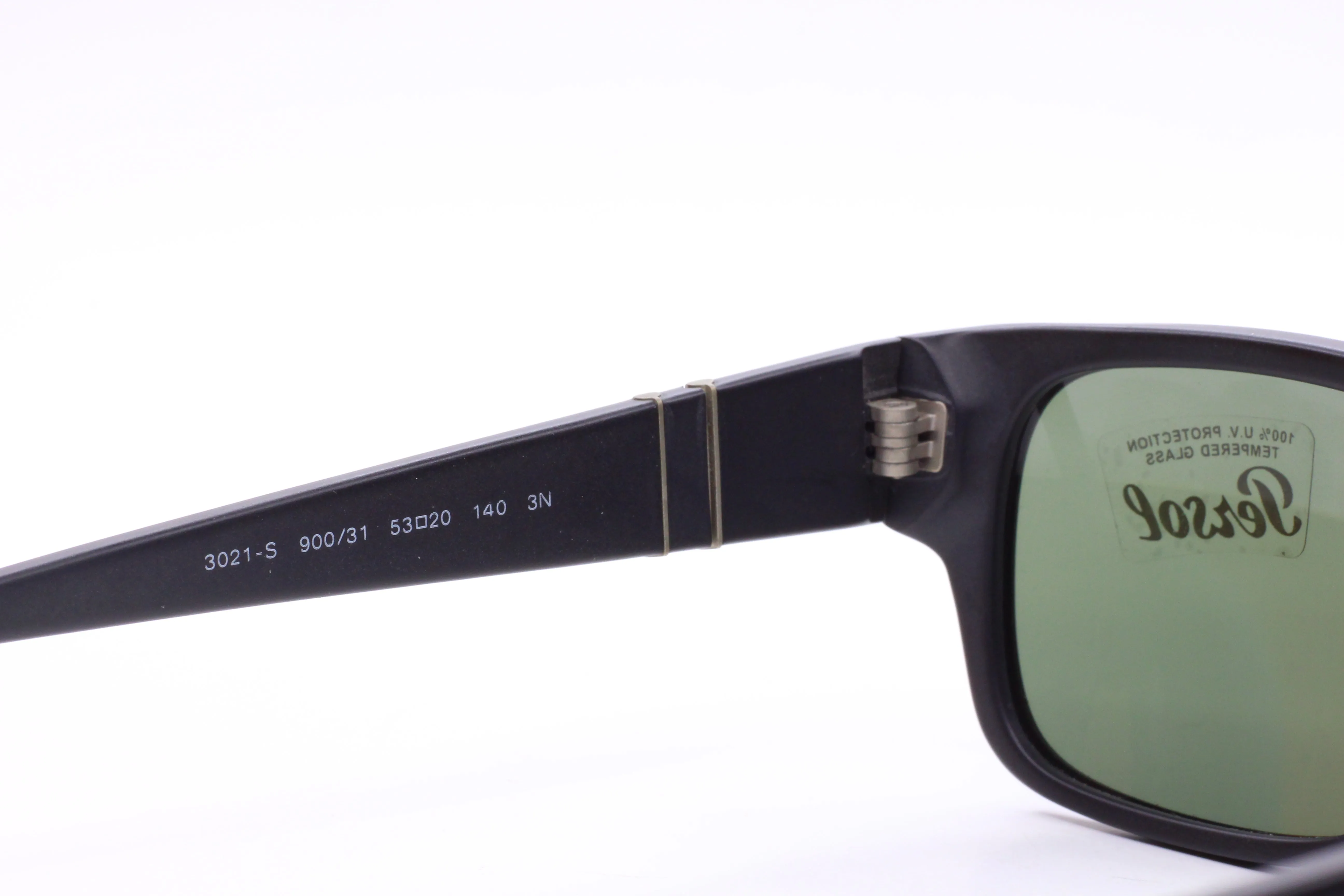 Persol PO3021S 900/31 Matte Black U.V. Protection Lenses Italy Sunglasses