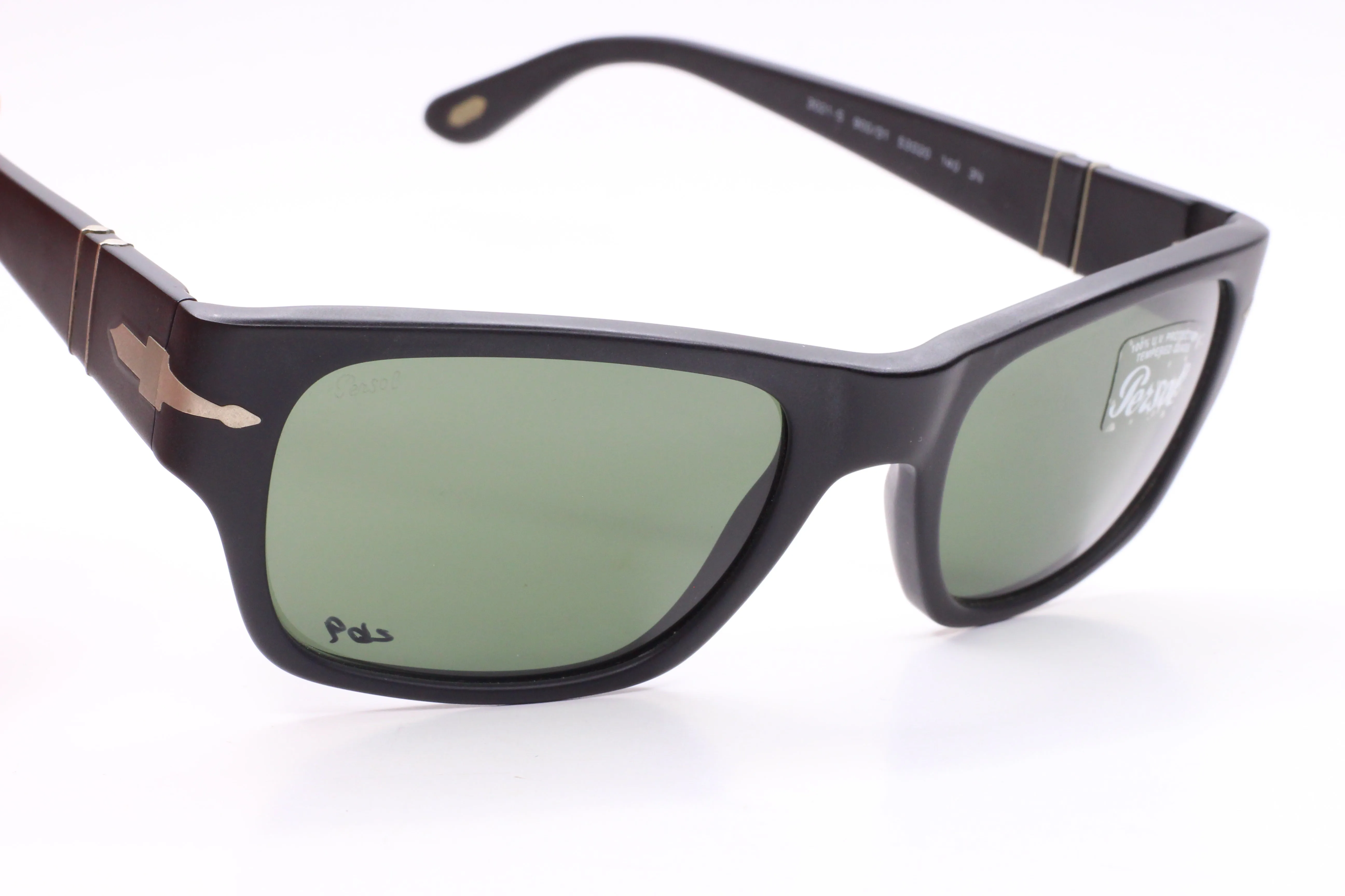 Persol PO3021S 900/31 Matte Black U.V. Protection Lenses Italy Sunglasses