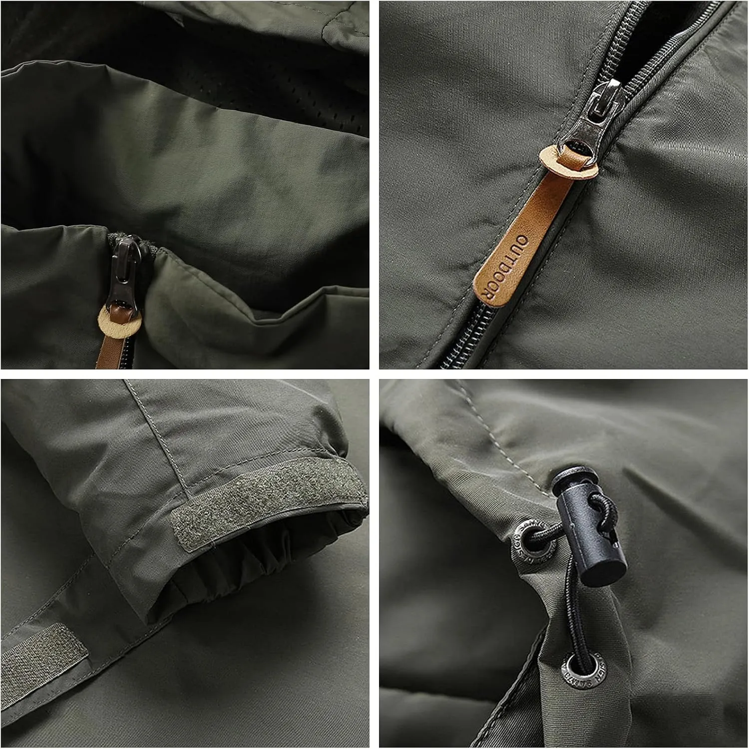 Personalized Men's Waterproof Raincoat Custom Lightweight Hooded Jacket Hiking Coat Softshell Windbreaker