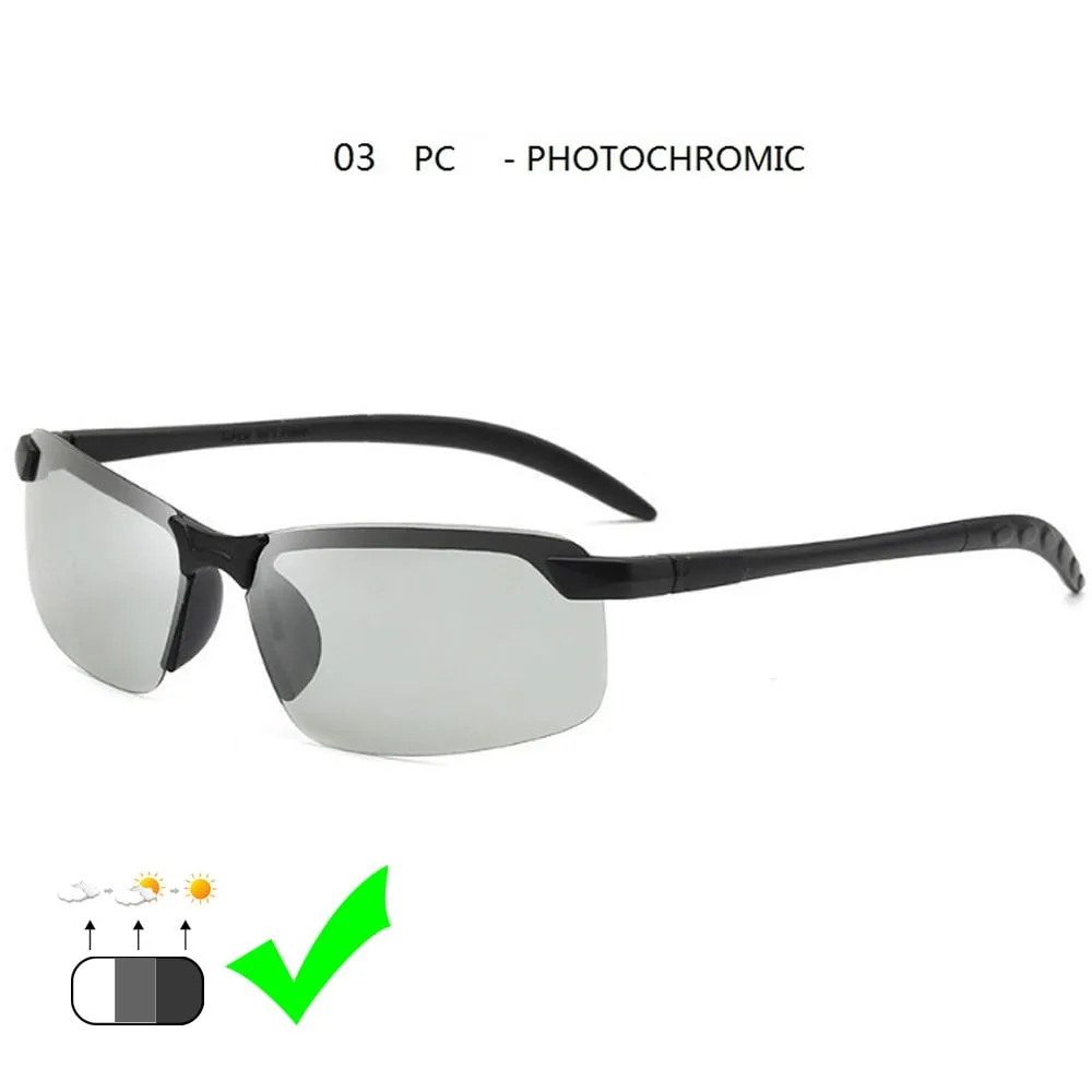 Photochromic Sunglasses Men Polarized Driving Chameleon Glasses Male Change Color Sun Glasses Day Night Vision Driver&#39;s Eyewear