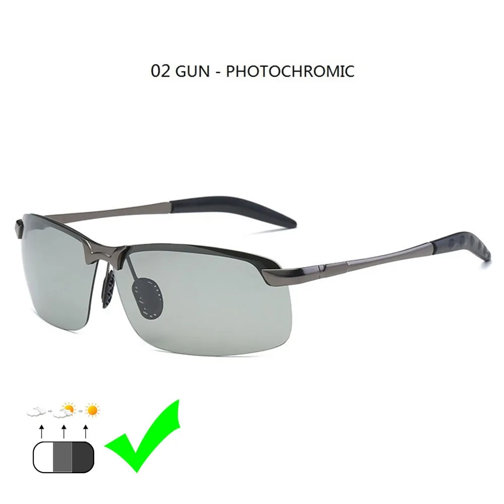 Photochromic Sunglasses Men Polarized Driving Chameleon Glasses Male Change Color Sun Glasses Day Night Vision Driver&#39;s Eyewear