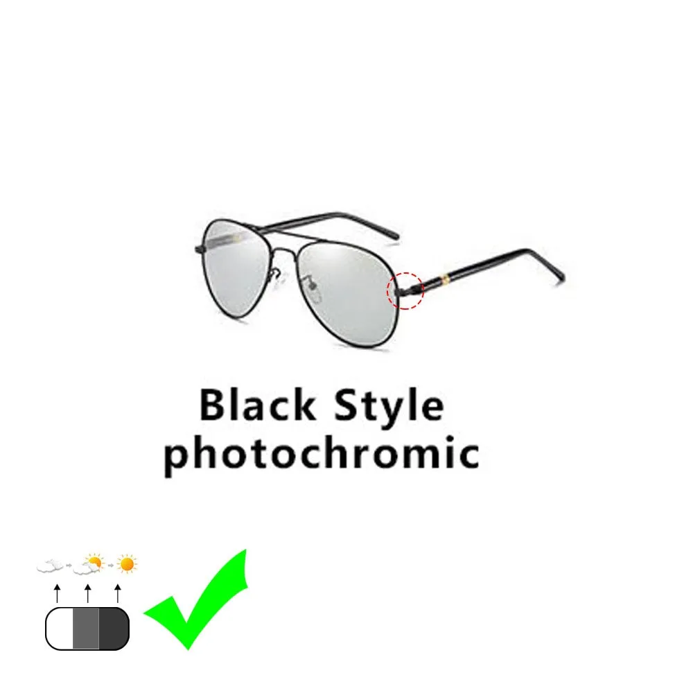 Photochromic Sunglasses Men Polarized Driving Chameleon Glasses Male Change Color Sun Glasses Day Night Vision Driver&#39;s Eyewear