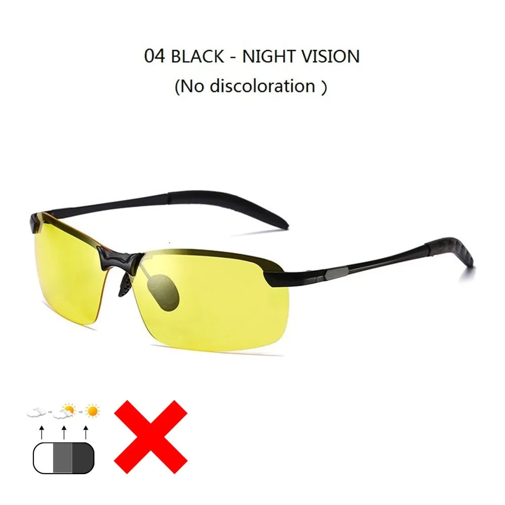 Photochromic Sunglasses Men Polarized Driving Chameleon Glasses Male Change Color Sun Glasses Day Night Vision Driver&#39;s Eyewear