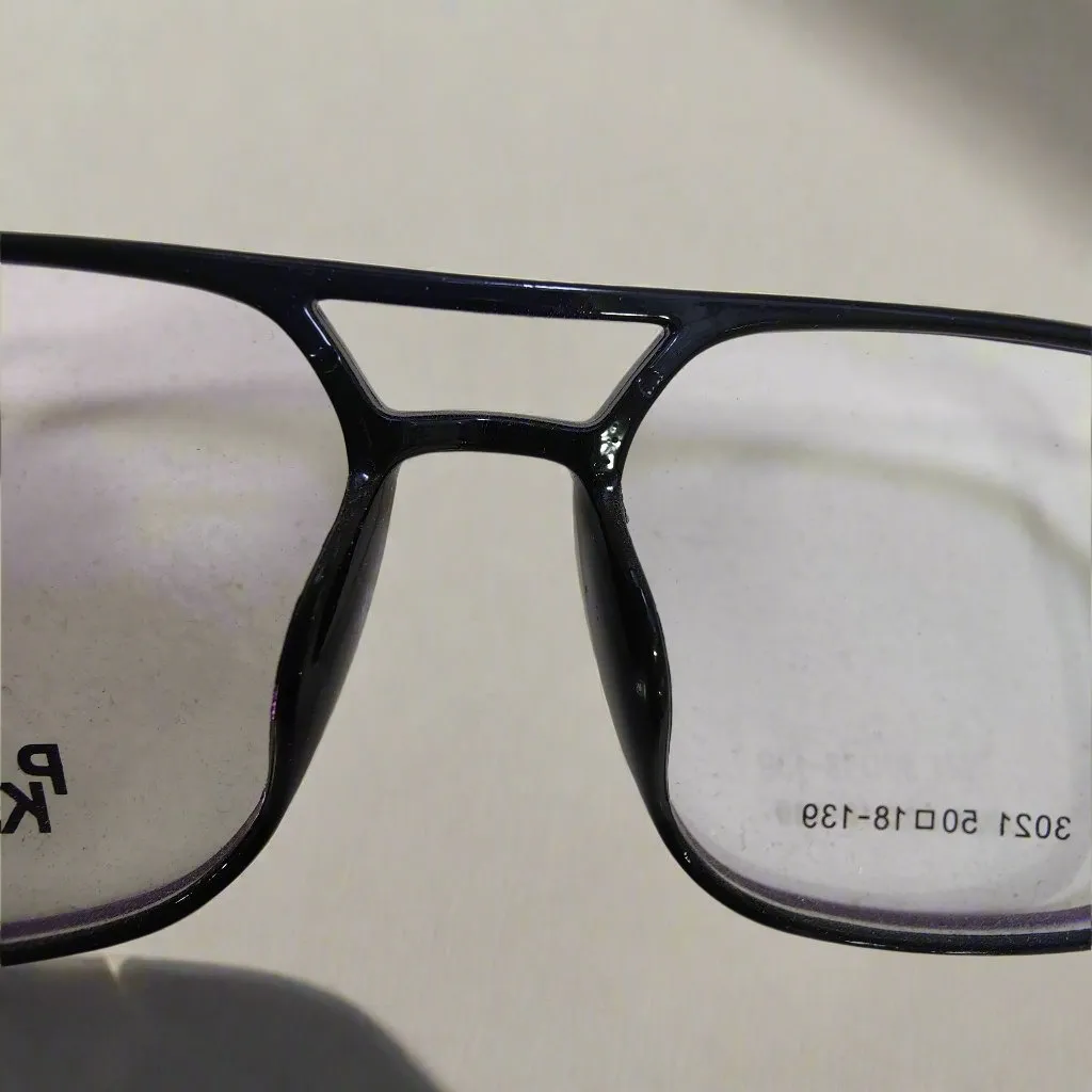 PK Star Rectangular Black Eyeglasses Frame