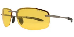 PL 3625 NV - Polarized Men Rimless Sport with Night Vision Lens Metal Sunglasses
