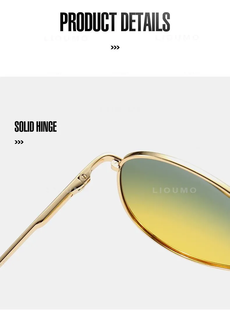 Polarized Photochromic Day/Night Pilot Sunglasses