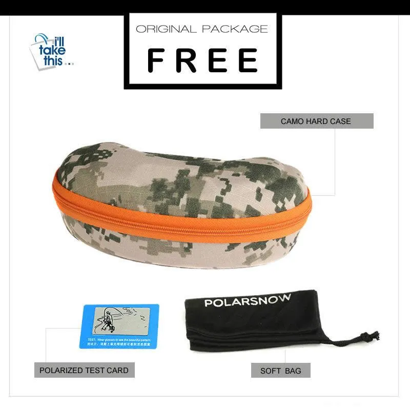 Polarized Sunglasses Camouflage Frame Sport Sun Glasses Fishing, Hunting, GREAT Driving glasses