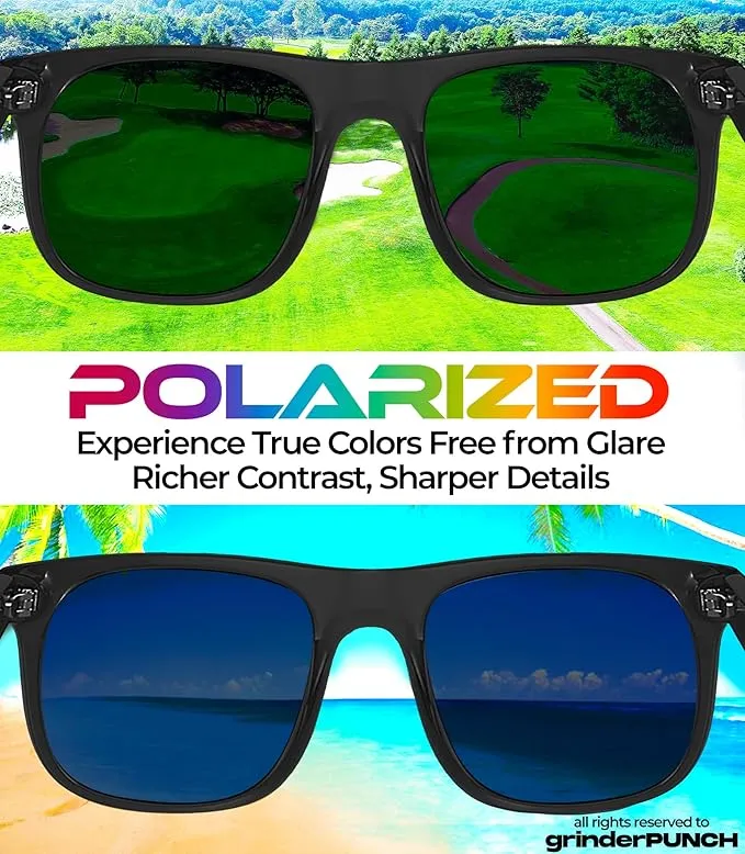 Polarized Sunglasses for Men and Women Trendy Retro Sun Glasses
