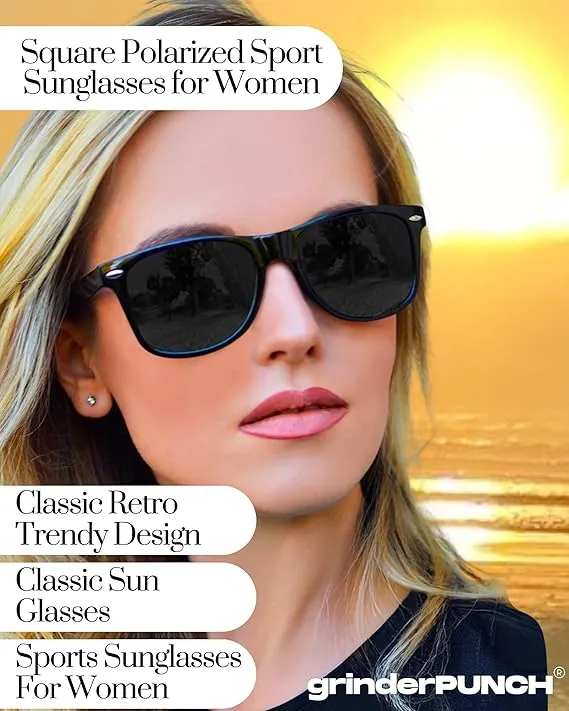 Polarized Sunglasses for Men and Women Trendy Retro Sun Glasses