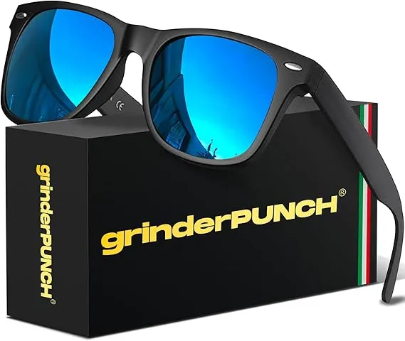 Polarized Sunglasses for Men and Women Trendy Retro Sun Glasses(Blue)