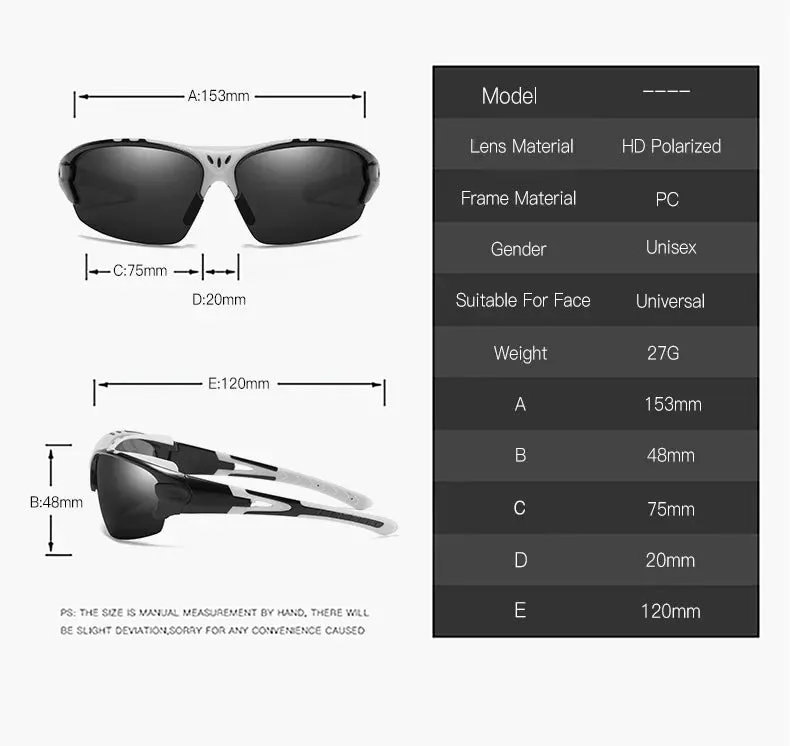 Polarized Sunglasses Men Women Sports Sunglasses Goggles Cycling Glasses Outdoor Sports Sunglasses Motorcycle Running Fishing