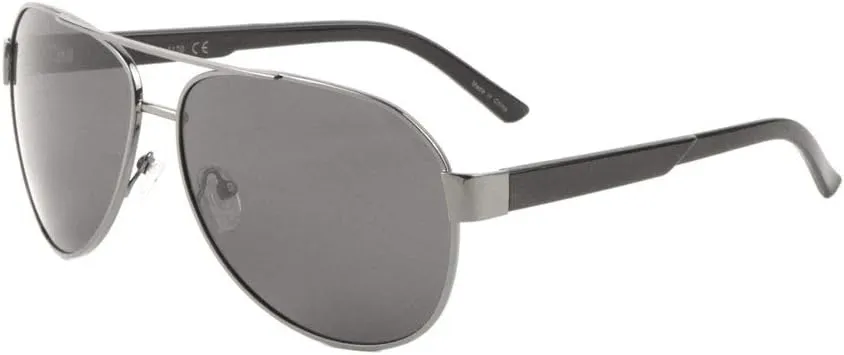 Polarized Temple Division Modern Round Aviator Sunglasses