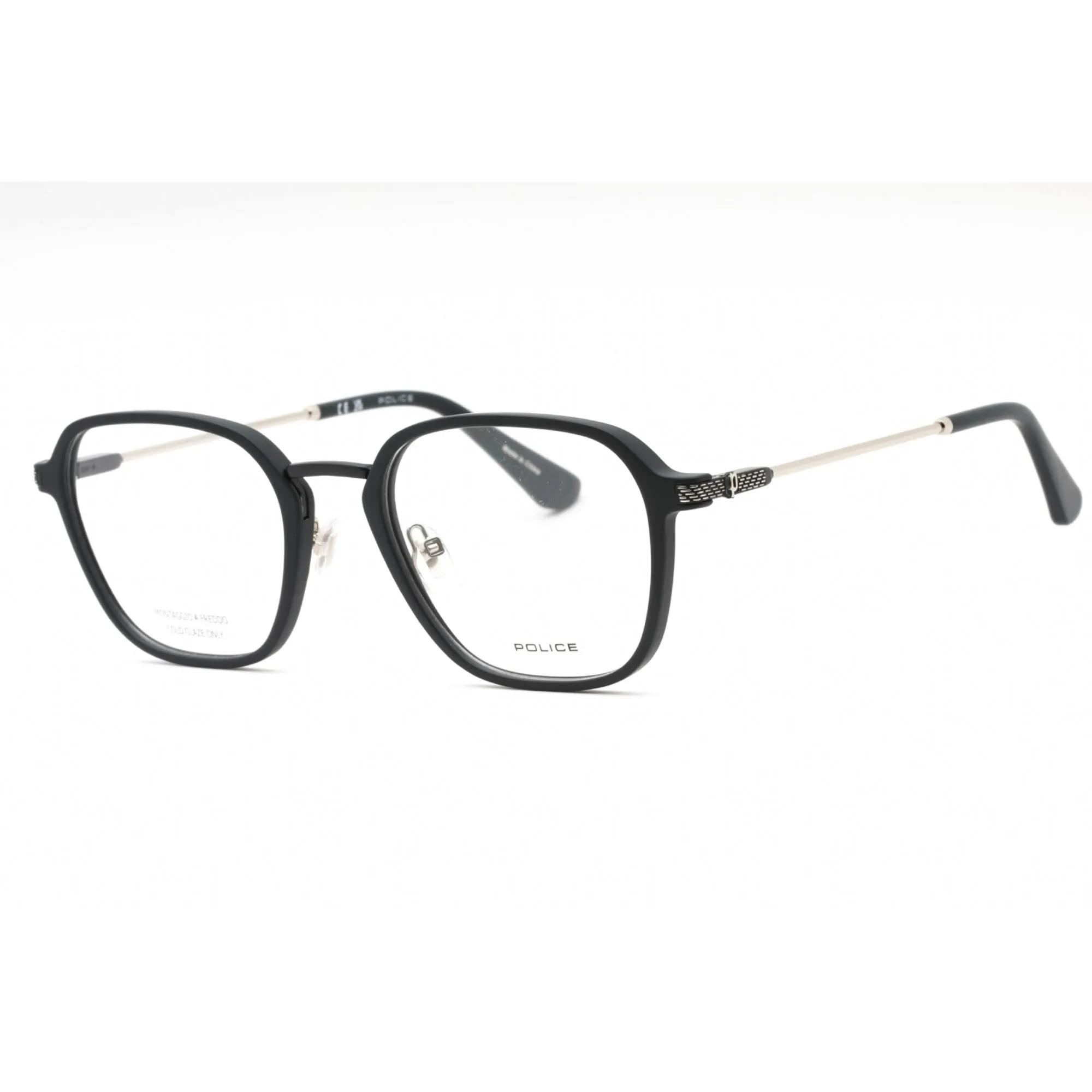 Police Men's Eyeglasses - Dark Tortoise Injected Propionate Square Frame | VPLG78 B04M