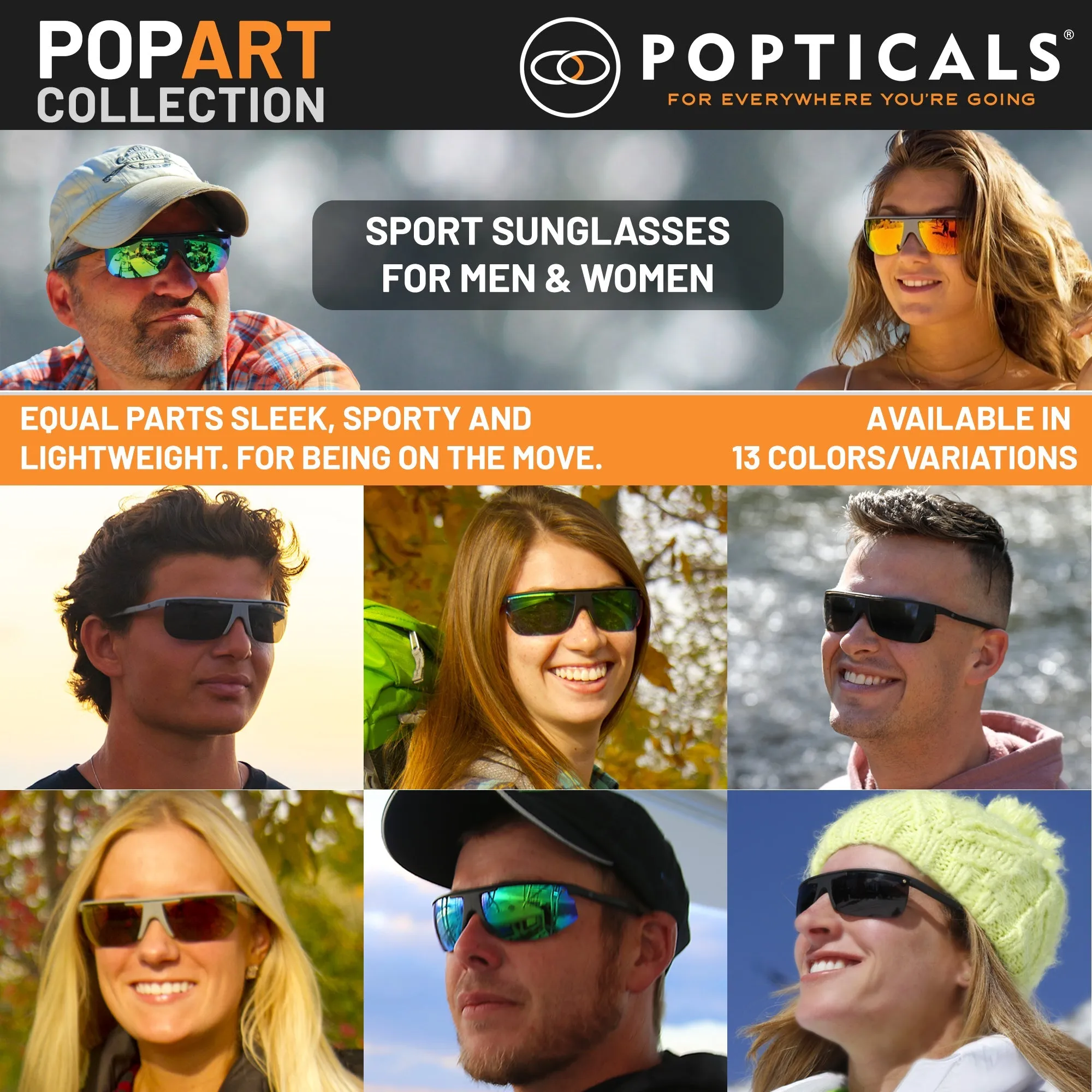 POPART | Polarized, Matte Brush Black, Gray Lens