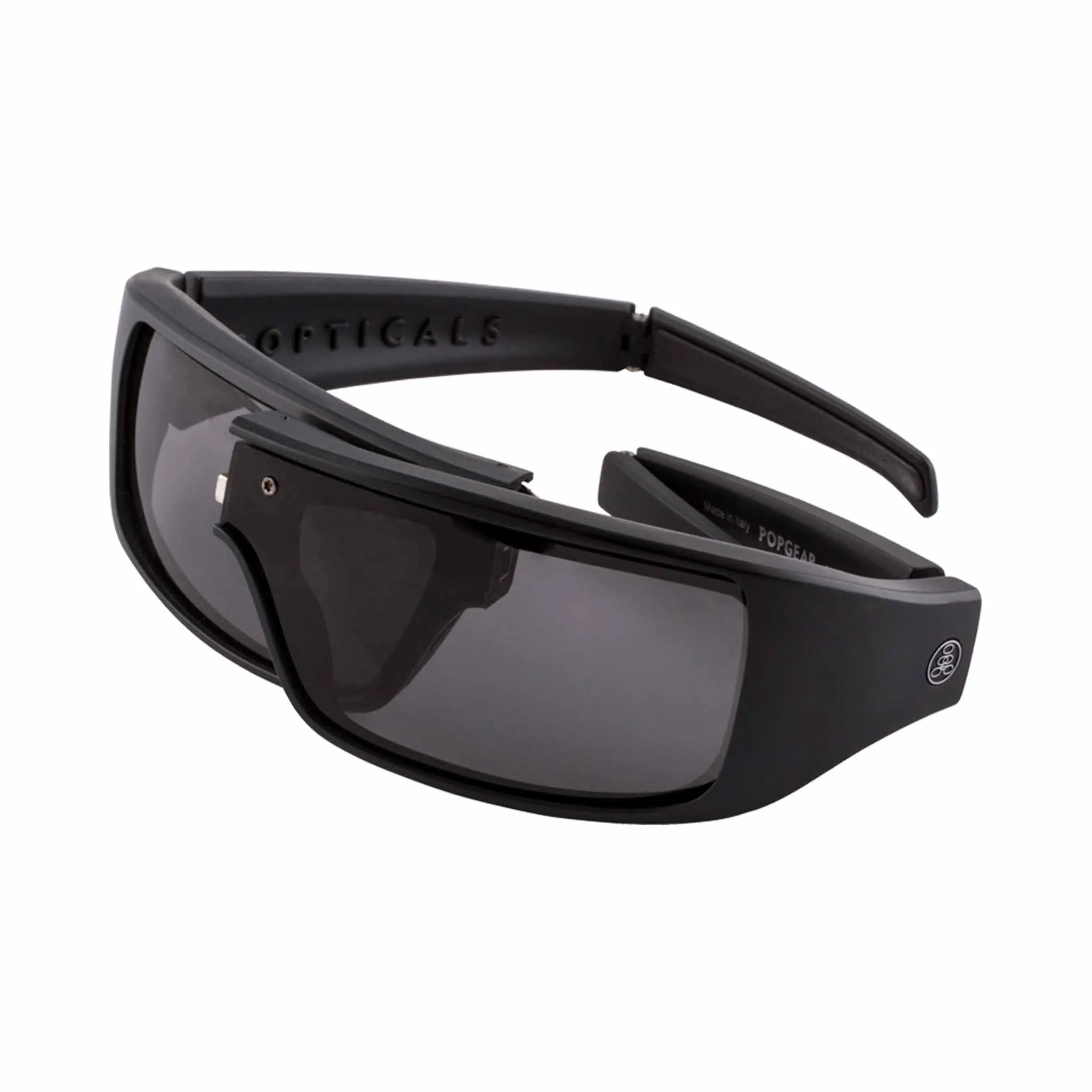 POPGEAR | Non-Polarized, Matte Black, Gray Lens