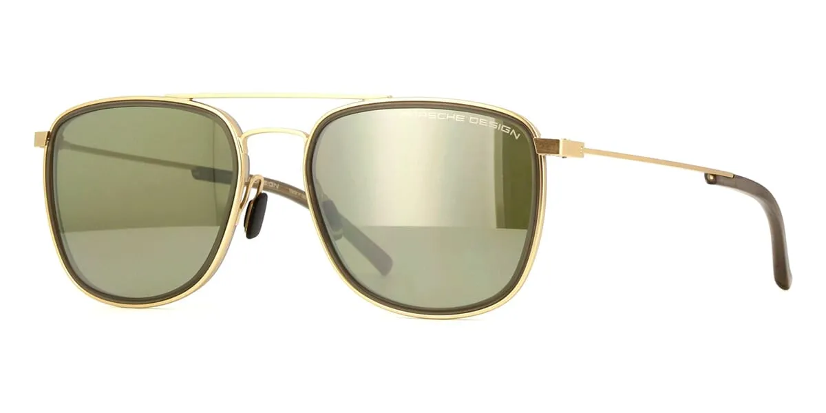 Porsche Design 8692 D Gold with Green Mirrored Lenses