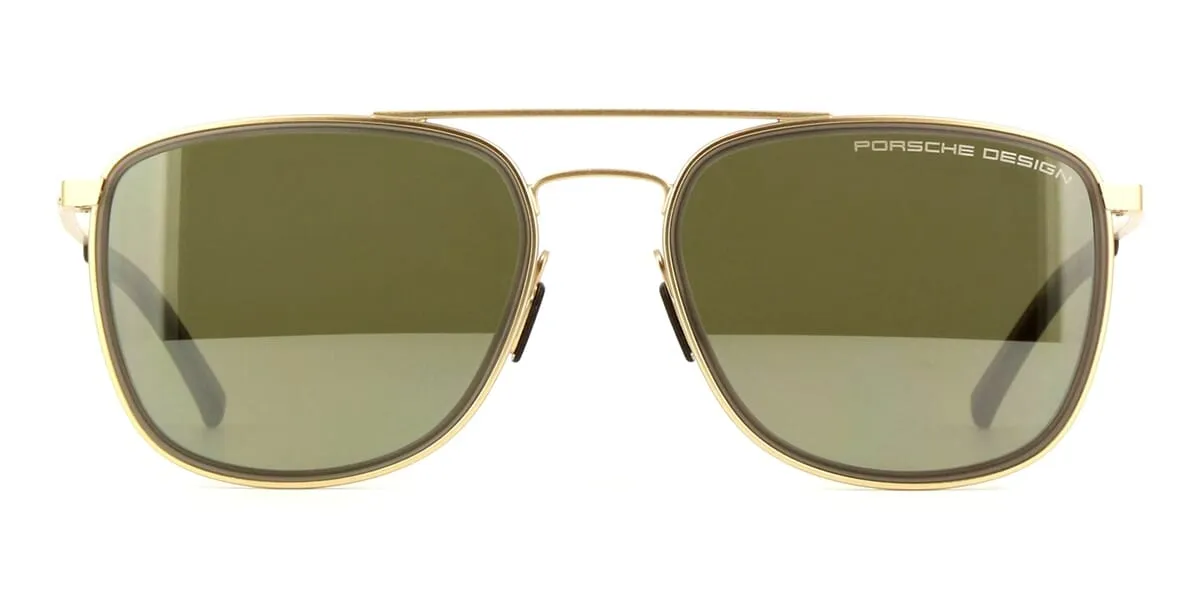 Porsche Design 8692 D Gold with Green Mirrored Lenses