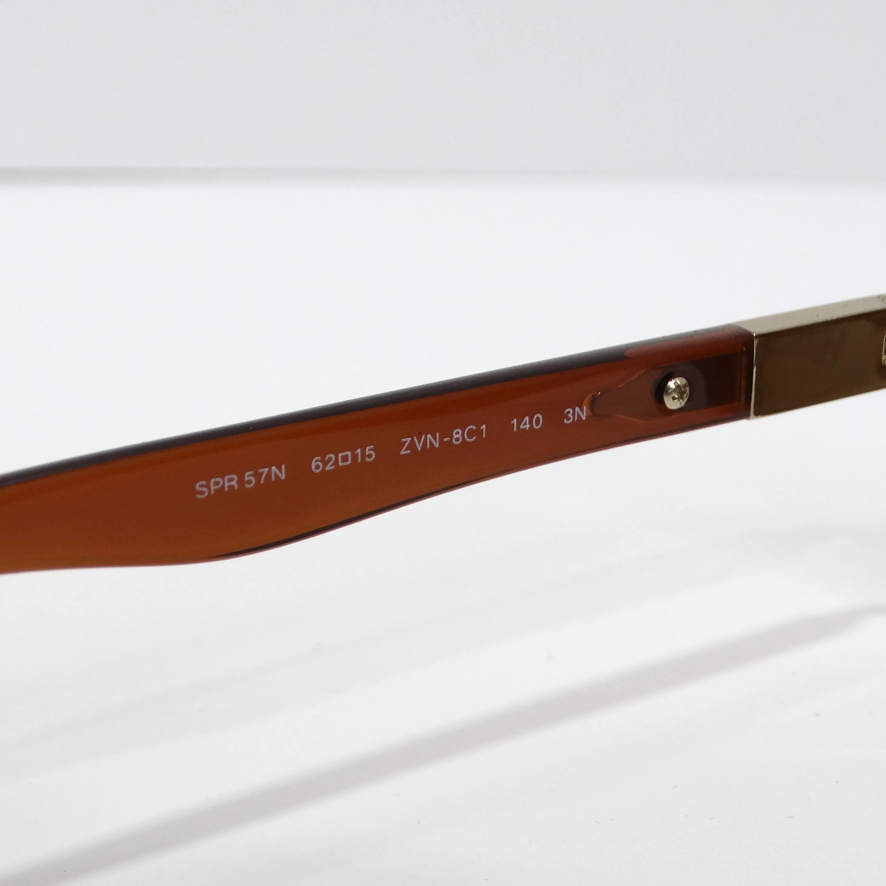 Prada 1990s Brown Gold Tone Aviator Sunglasses