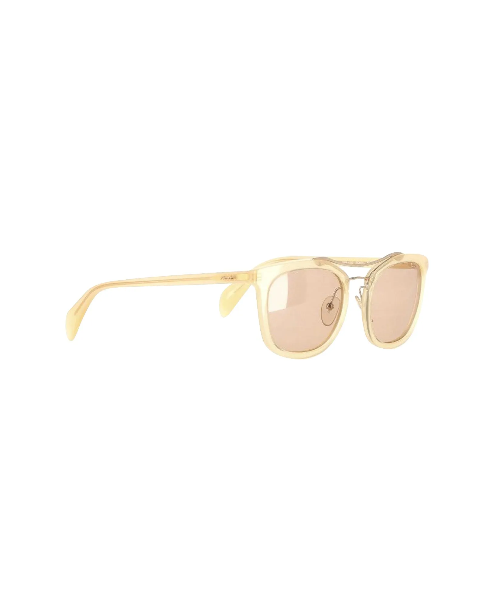 Prada Aviator Sunglasses in Beige Acetate
