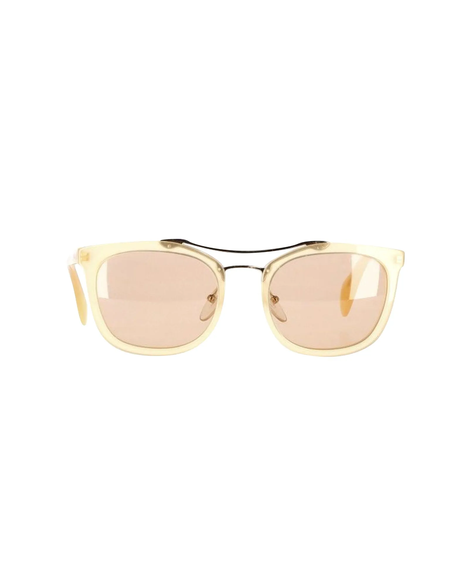 Prada Aviator Sunglasses in Beige Acetate