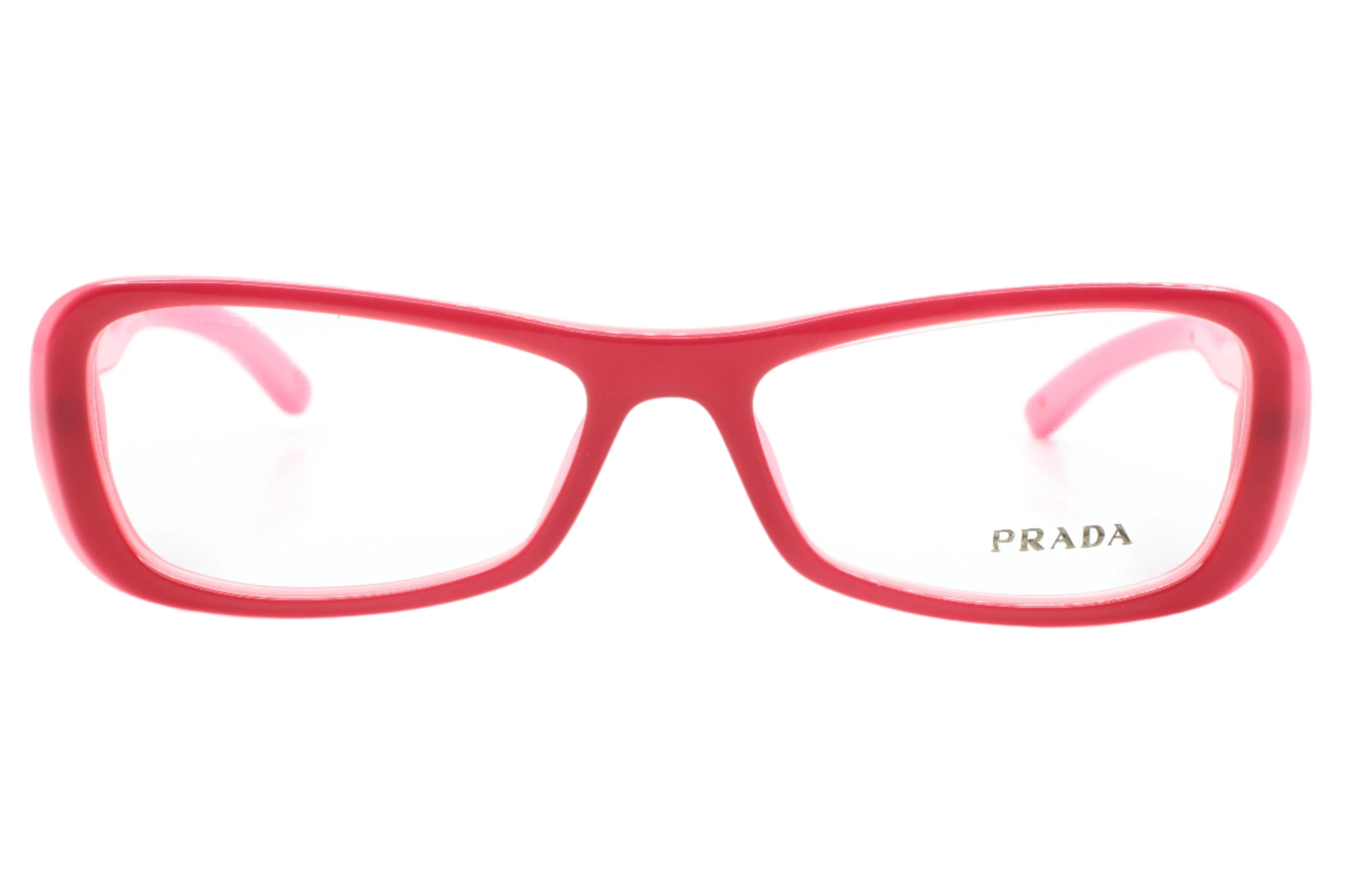 Prada VPR22L 3BB-1O1 Burgundy Pink Acetate Designer Italy Eyeglasses