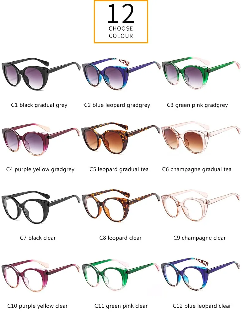 Printed Cat Eye Sunglasses