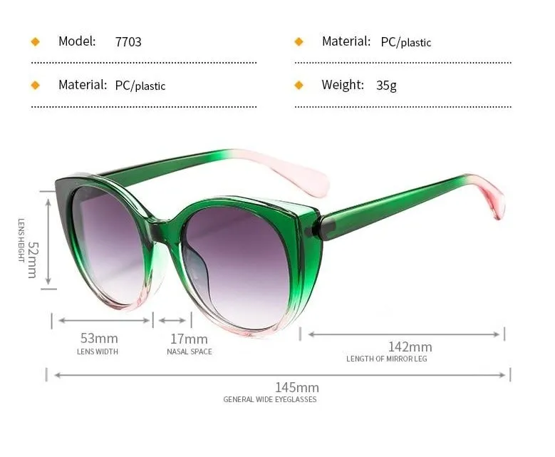 Printed Cat Eye Sunglasses