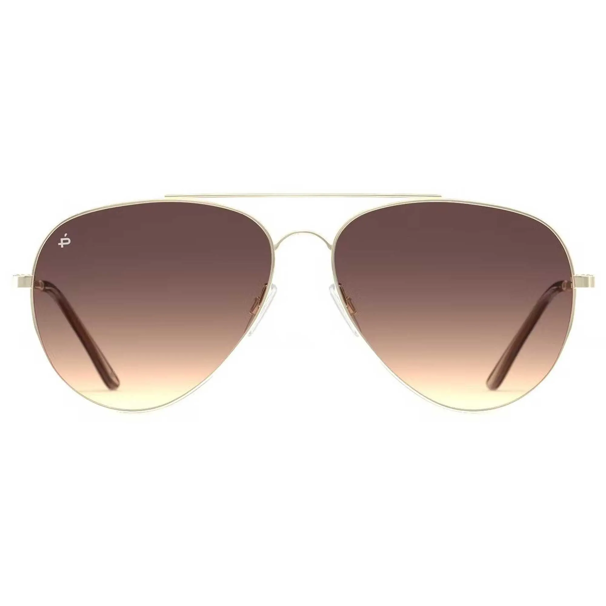 Prive Revaux Unisex Sunglasses - The Cali Tinted Lens | The Cali Champagne Gold Brown