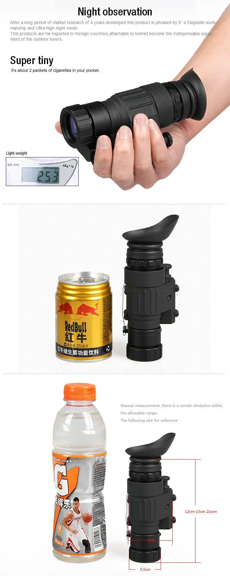 PVS-14 - Tactical Night Vision Monocular Binocular Goggles
