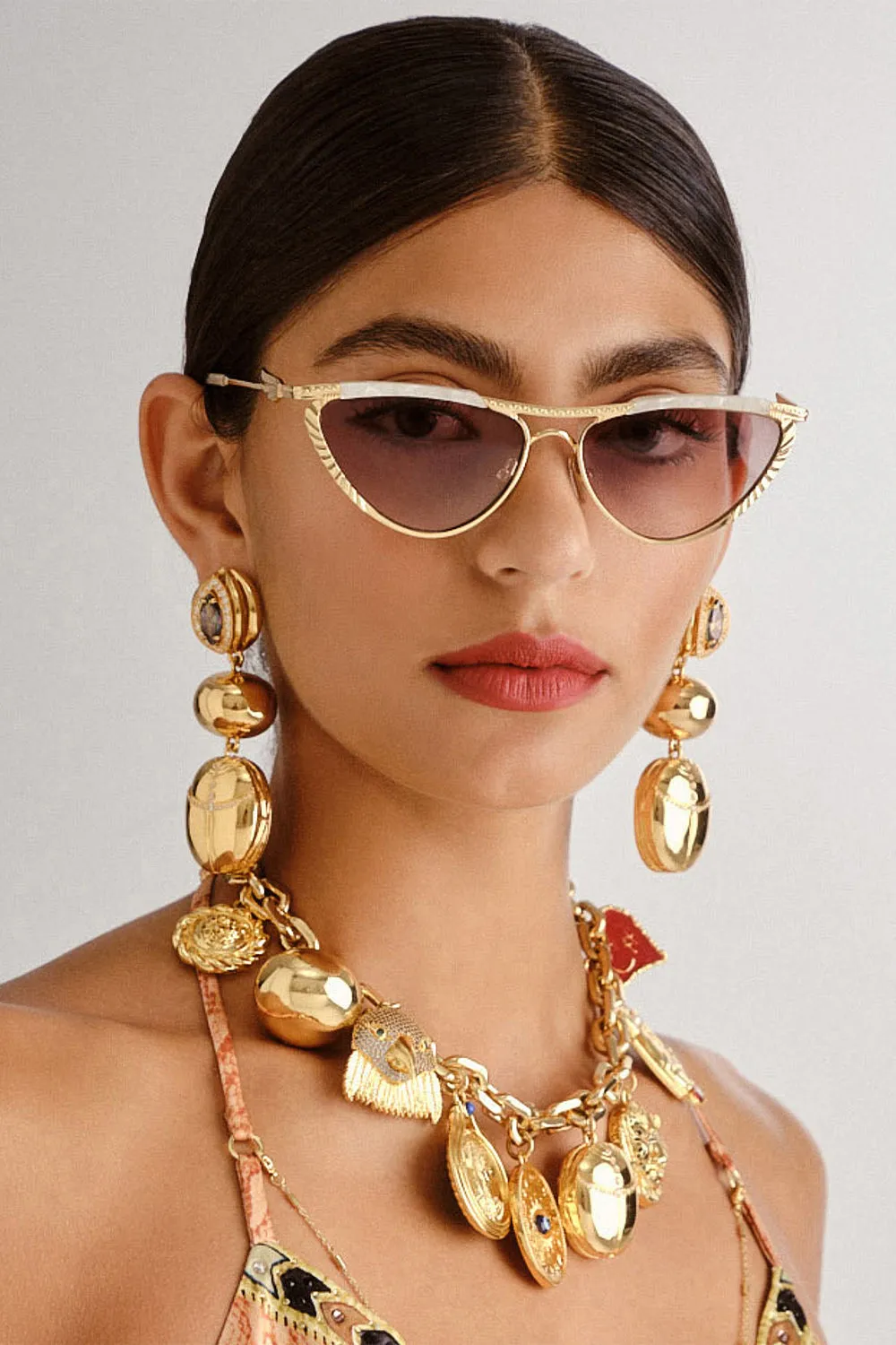 PYRAMID PARAMOUR SUNGLASSES IVORY MARBLE