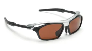 Q Sport Pro - Black / Silver (Melanin Polarized Brown Lenses)