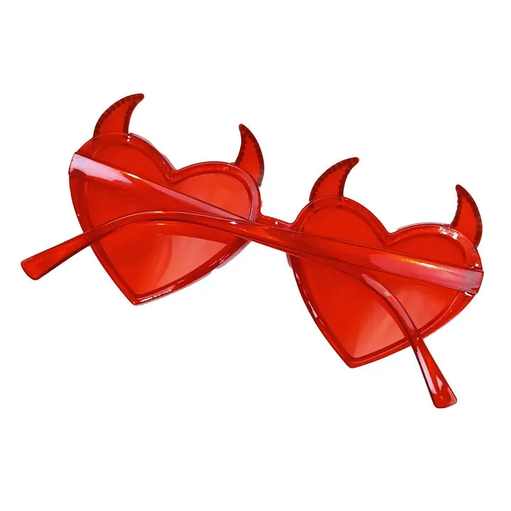 "Deville" Novelty Sunglasses - Red