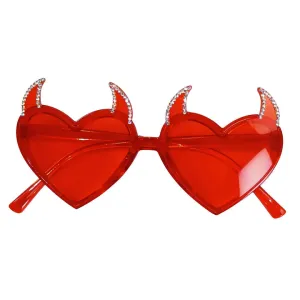 "Deville" Novelty Sunglasses - Red