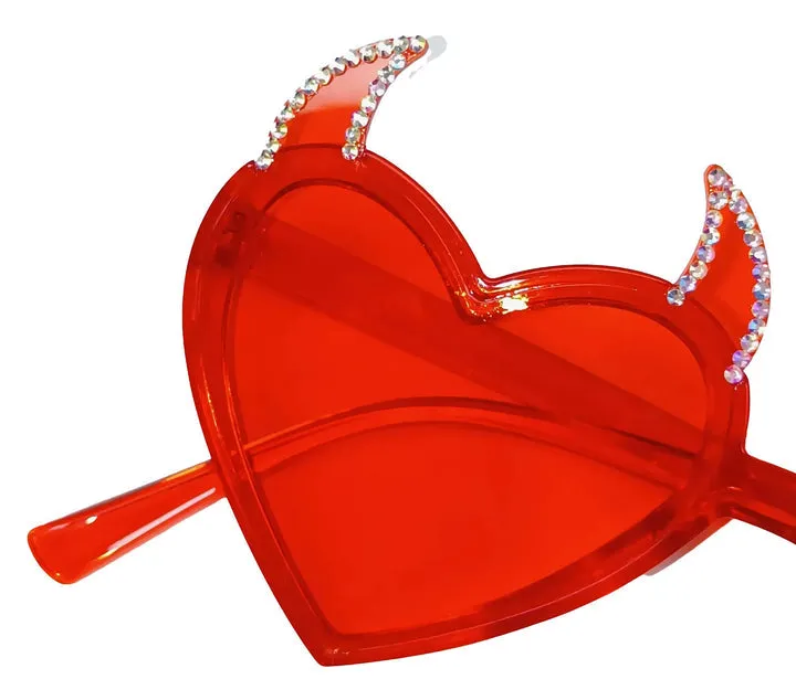 "Deville" Novelty Sunglasses - Red