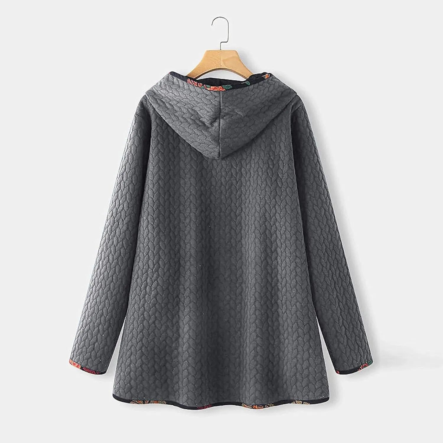 QWENTMTNTY Winter Jackets for Women Winter Clothes Winter Outwear Sherpa Lined Jacket Long Womens Winter Coats Mid Length