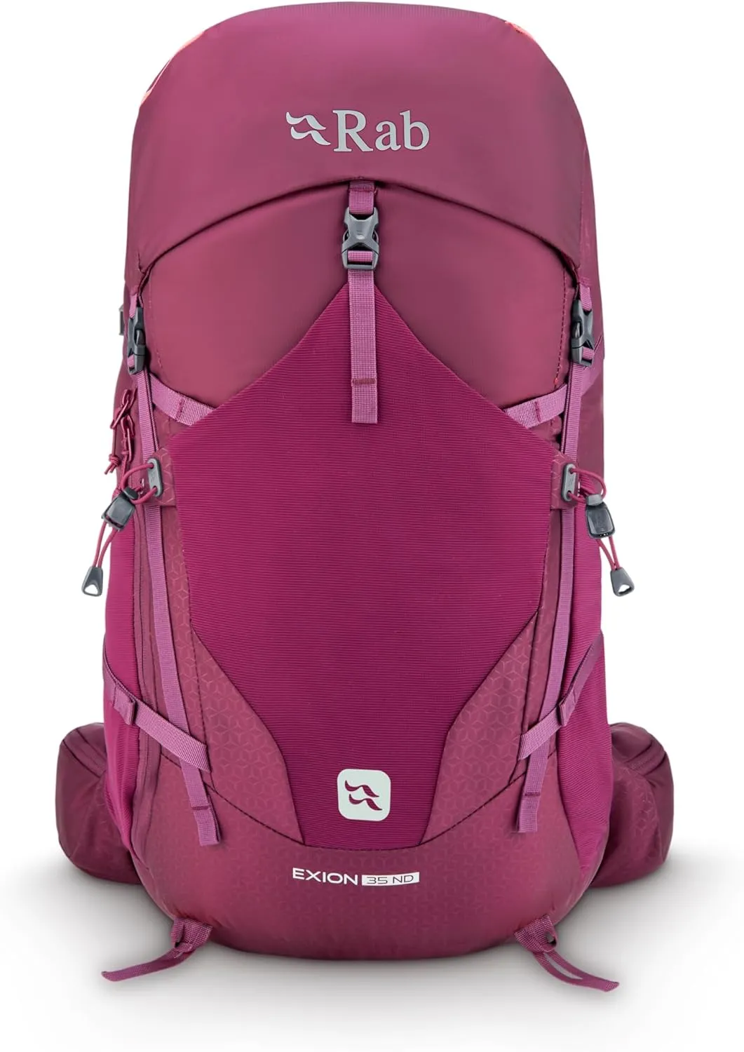 Rab Women's Exion ND Backpack - Comfortable Daypack for Hiking, Trekking, & Backpacking - Mulberry - 35-Liter (Back Length - Small/Medium)