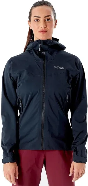 Rab Women's Kinetic 2.0 Hooded Jacket, Waterproof Softshell for Hiking, Trekking