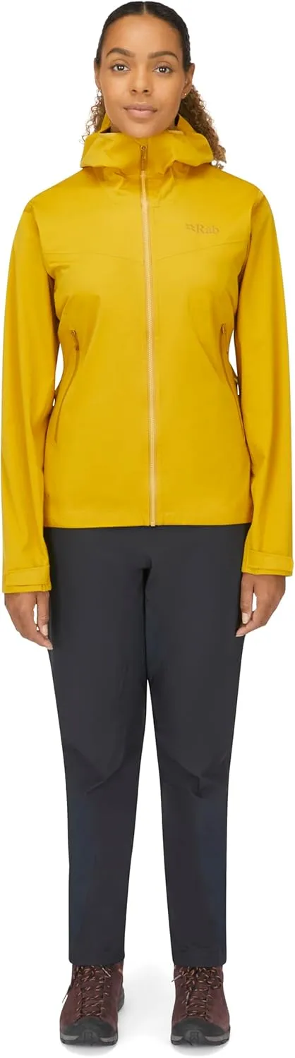 Rab Women's Kinetic 2.0 Hooded Jacket, Waterproof Softshell for Hiking, Trekking