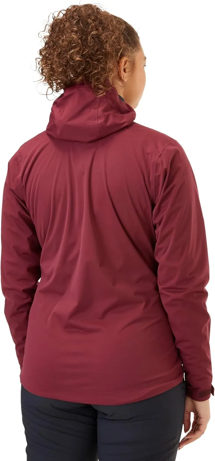 Rab Women's Kinetic 2.0 Hooded Jacket, Waterproof Softshell for Hiking, Trekking