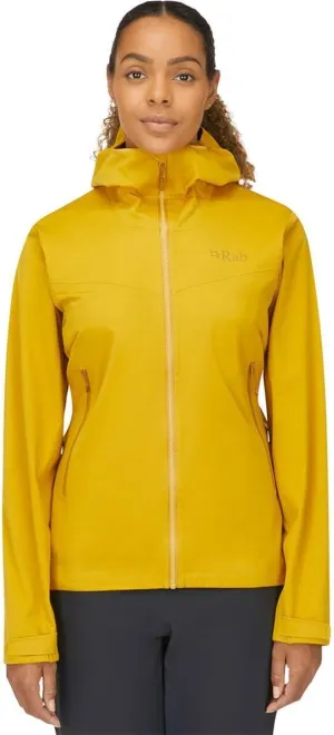 Rab Women's Kinetic 2.0 Hooded Jacket, Waterproof Softshell for Hiking, Trekking