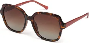 Radley London Women's 6505 Tortoiseshell/Papaya Oversized Round Sunglasses